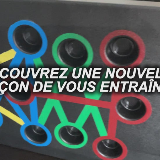 Bannière produit planche à pompes PowerPush Smart Exalyone – nouvelle façon de s’entraîner avec compteur intégré, un bip à chaque pompe et ciblage précis des muscles.