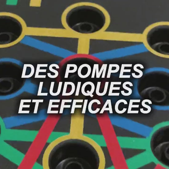 Bannière planche à pompes PowerPush Pro Exalyone – pompes efficaces pour sculpter le haut du corps à domicile, avec un design robuste et performant.